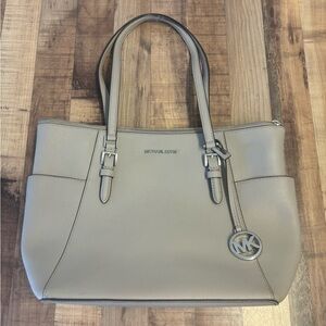 Michael Kors Gray Saffiano Leather Tote
